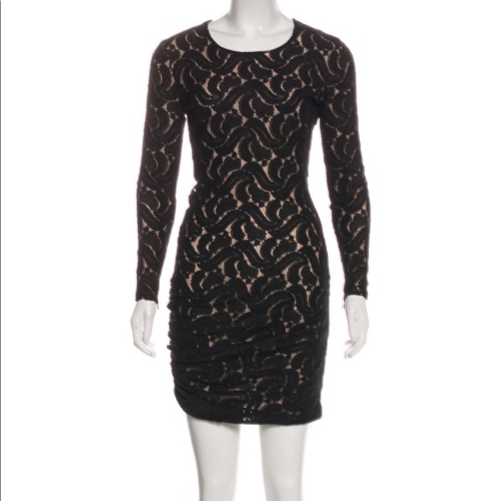 A.L.C. Lace midi ruched dress